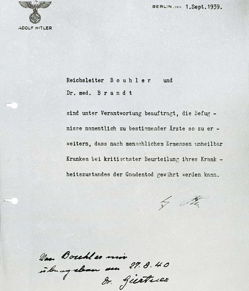 Datei:Euthanasie Ermaechtigung Hitler.jpg