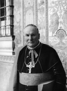 Kardinal Faulhaber (1869-1952). Fotografie von 1946. (Bayerische Staatsbiliothek, Bildarchiv hoff-987)