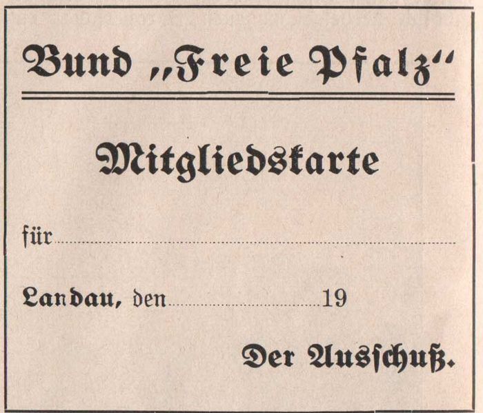 Datei:Mitgliedskarte Bund Freie Pfalz.jpg