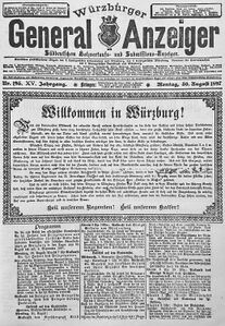 Würzburger General-Anzeiger Nr. 195 (30.8.1897) (Main-Post GmbH)