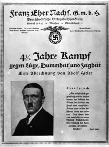 Advertising poster for Adolf Hitler's "Mein Kampf", 1925. (Bayerische Staatsbibliothek - Bavarian State Library, Bildarchiv hoff-6656)