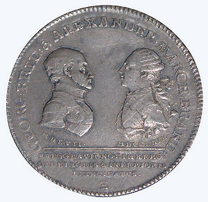 Medaille zur Vereinigung der Fürstentümer Bayreuth und Ansbach, 1769. (Historisches Museum Bayreuth)