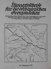 Monatszeitschrift für die ostbairischen Grenzmarken 1921. (Bild: Institut für Kulturraumforschung Ostbaierns und der Nachbarregionen)