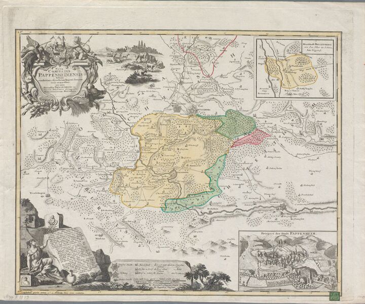 Datei:Karte Nova Comitatus Pappenheimensis 1740.jpg