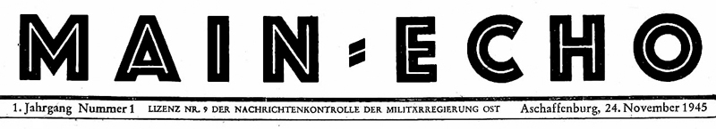 Datei:Logo Main-Echo 1945.jpg
