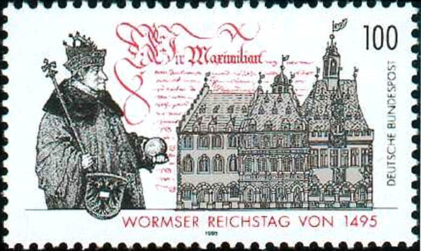 Datei:Briefmarke Wormser Reichstag.jpg