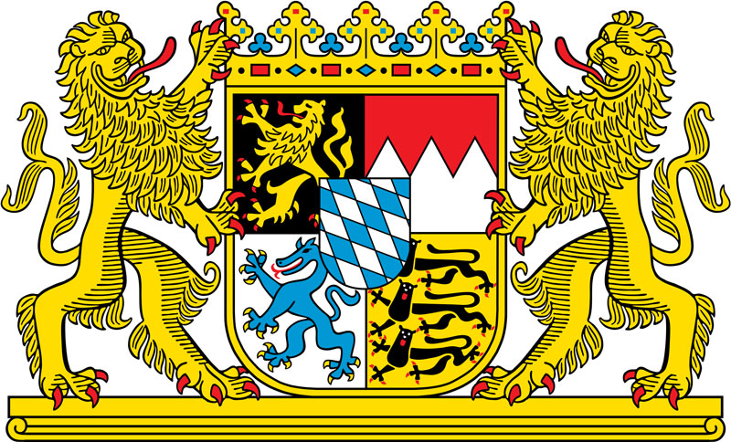 Fahne Flagge Freistaaten Bayern mit Löwen Wappen XXL 150x250 cm Bayern Bavaria 