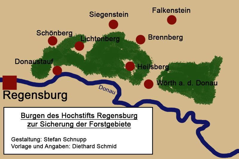Datei:Karte Burgen Forstgebiete Regensburg.jpg