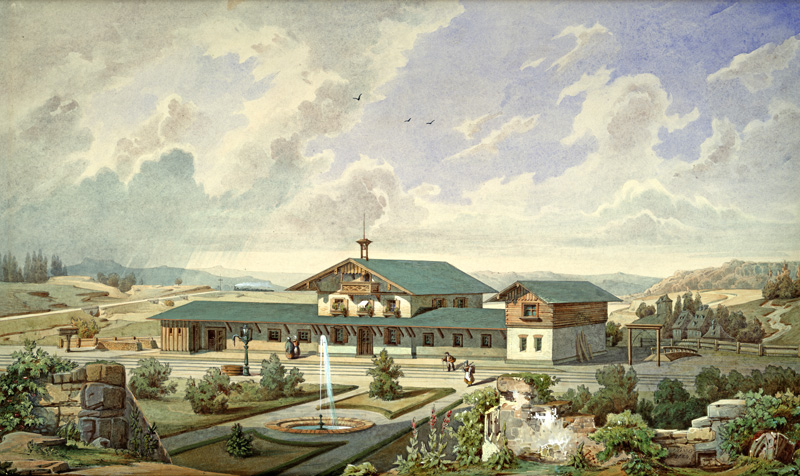 Datei:Bahnstation Guenzach 1855.jpg