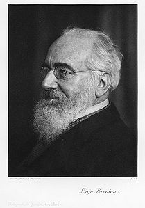 Lujo Brentano (1844-1931), economist and until 1919 professor of social economics at the University of Munich. After his retirement, he was also replaced in the Bavarian delegation by Max Weber. Engraving based on a photograph by Franz Hanfstaengl. (Bayerische Staatsbibliothek, Bildarchiv port-010327)