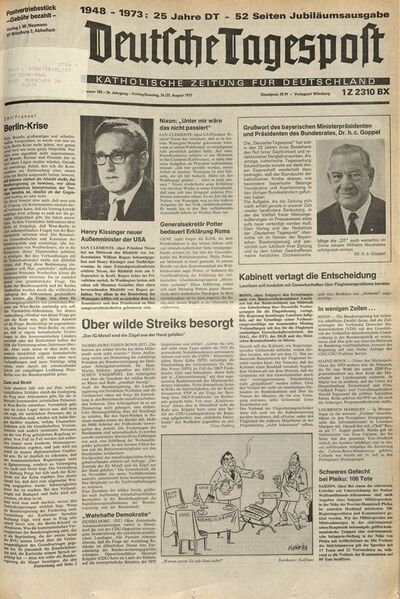 Datei:Jubilaeumsausgabe Tagespost 24 25.8.1973.jpg
