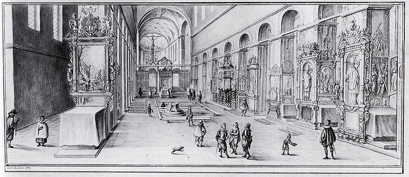 Datei:Wuerzburger Dom Tuschfederzeichnung Laubreis.jpg