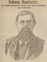 Ludwig Gandorfer (BB, 1880-1918), Mitglied des Landesbauernrats und der Provisorischen Nationalversammlung. (aus: Neue freie Volks-Zeitung, 13. November 1918, Nr. 306, 3)