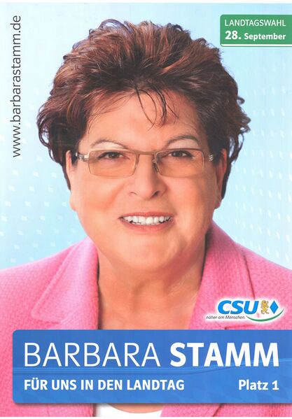 Datei:CSU Barbara Stamm Plakat 2008.jpg
