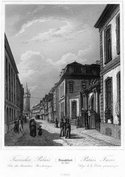 Datei:Portal Bundespalais Frankfurt 1845.jpg