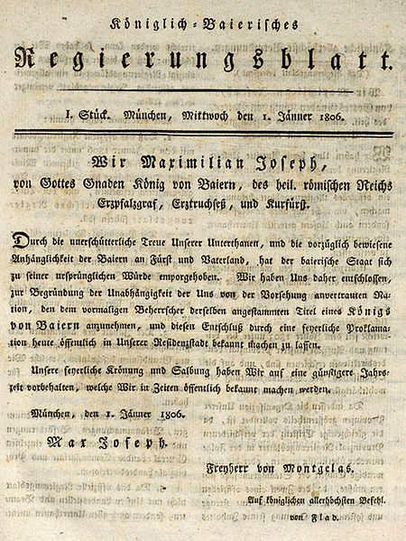 Datei:Koenigreich-Proklamation 1806.jpg