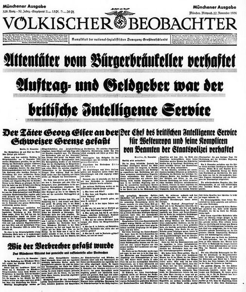 Datei:Titelseite Voelkischer Beobachter Muenchner Ausgabe 22.11.1939.jpg