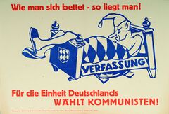 Wahlplakat der Kommunistischen Partei Deutschlands. (Stadtarchiv Würzburg Sammlung Pl I-189)