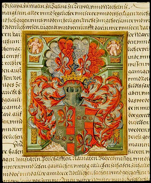 Datei:Wappenbesserungsurkunde 1549.jpg
