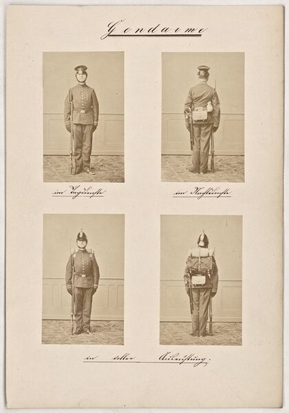 Datei:Gendarm in Uniform 1864.jpg