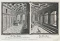 Baustube und Pflegamt im Augsburger Rathaus. Abb. aus: Salomon Kleiner, Das Prächtige Rath Hauß der Stadt Augspurg, Augsburg 1733, Taf. VIII. (Bayerische Staatsbibliothek, Res/2 Bavar. 476 r)