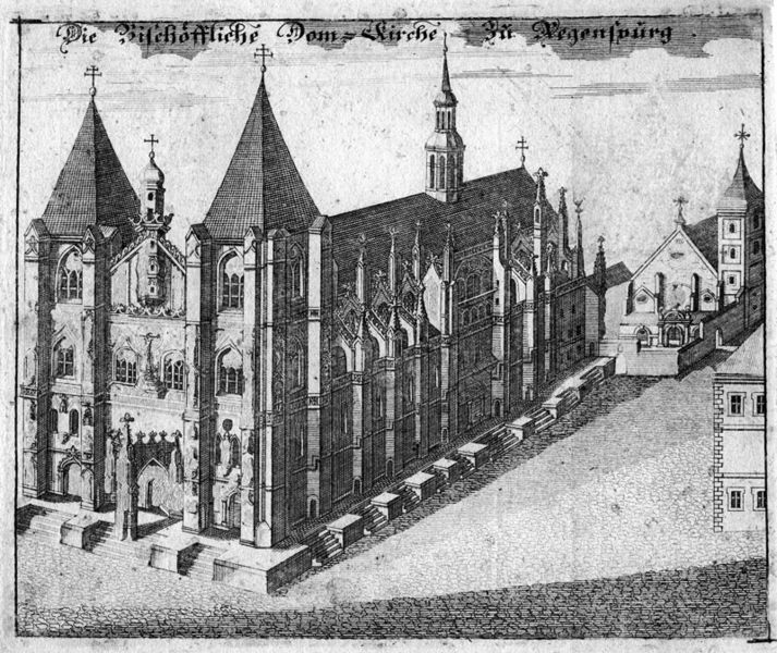 Datei:Regensburger Dom Kupferstich um 1600.jpg