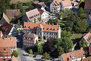 Welser-Schloss Neunhof, Luftaufnahme. (Photo und Copyright: Stefan Harries, Lauf an der Pegnitz)