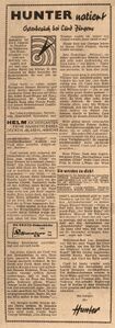 AZ-Kolumne, Hunter notiert, 8. April 1958. (Monacensia. Literaturarchiv und Bibliothek)
