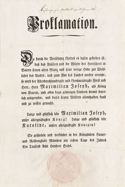 Datei:Proklamation Druck Koenigswuerde.jpg