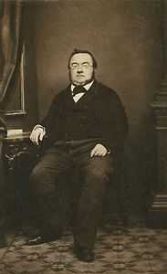 Ludwig Weis, Präsident der Kammer der Abgeordneten 1870/71, Foto um 1860. (Bayerische Staatsbibliothek, Bildarchiv port-025332)