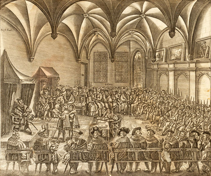 Datei:Verlesung Uebergabe Augsburger Konfession Reichstag 1530.jpg
