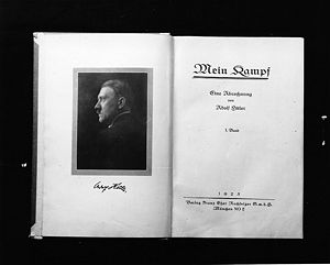 Mein Kampf Adolf Hitler 1925 26 Historisches Lexikon Bayerns