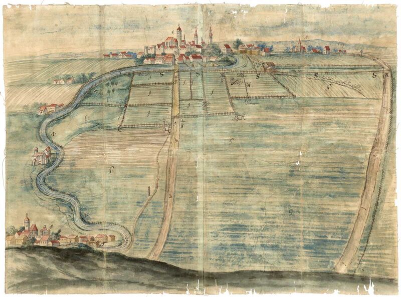 Datei:Federzeichnung Altenerding 1690.jpg