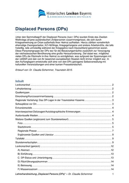 Datei:Lehrerhandreichung Displaced Persons (DPs) - Schemmer, Claudia - vers. 2018-04-24.pdf