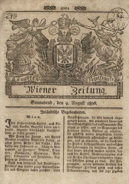 Datei:Wiener Zeitung 1806.jpg