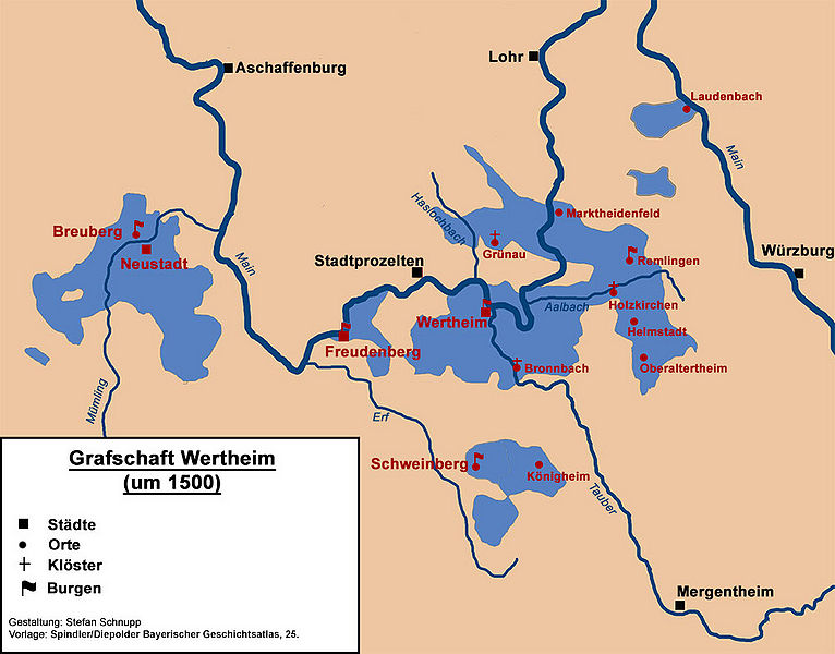 Datei:Karte Grafschaft Wertheim 1500.jpg