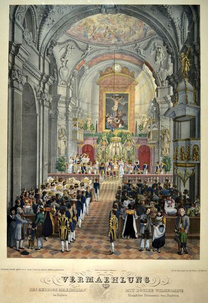 Datei:Nachtmann Vermaehlung Maximilian Louise 1828.jpg