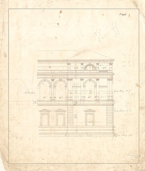 Datei:Klenze Entwurf Alte-Pinakothek.jpg