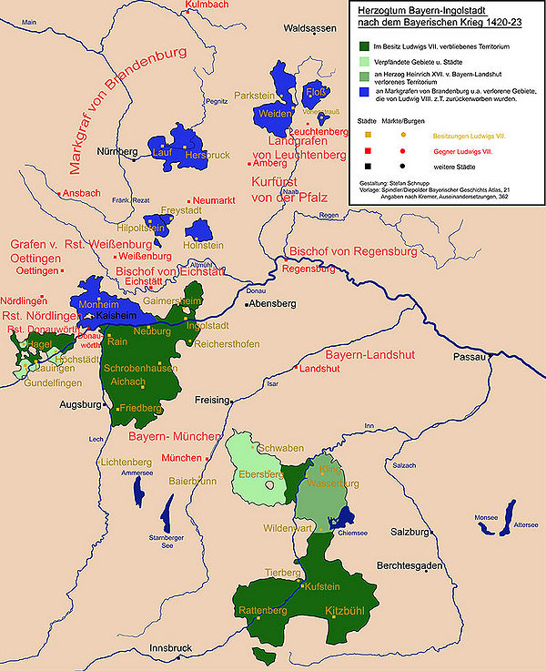 Bayerischer Krieg, 14201422 Historisches Lexikon Bayerns