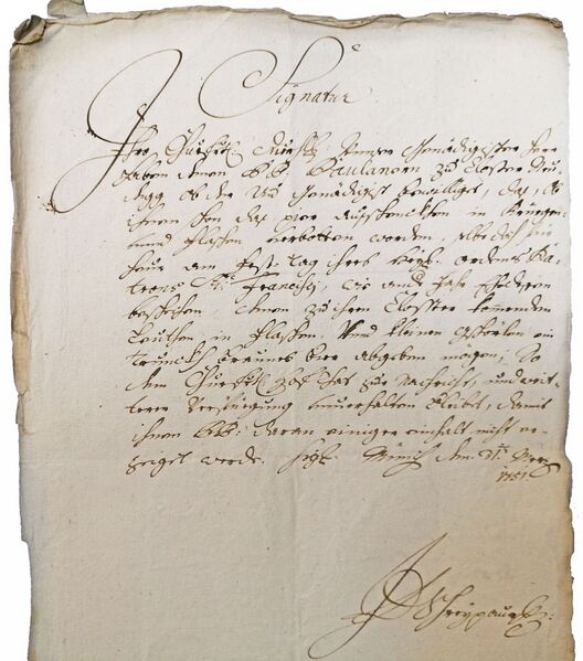 Datei:Abschrift kurfuerstliche genehmigung ausschank paulanerkloster 1751.jpg