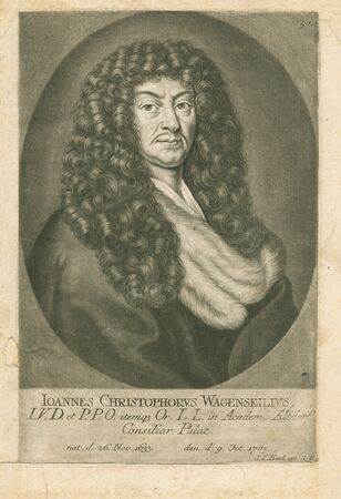 Johann Christoph Wagenseil. (Bayerische Staatsbibliothek, port-035510)