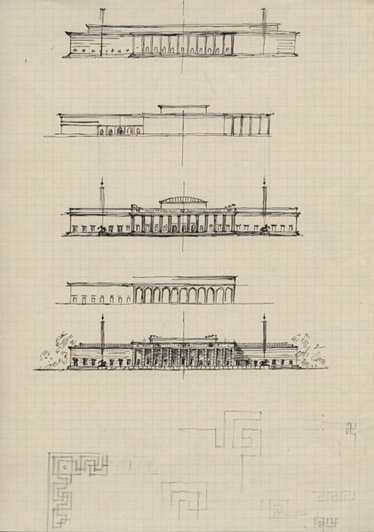 Datei:Skizzen Haus der Kuns Troost.jpg