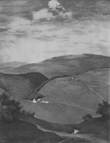 "Schwarzwald" von Hermann Gradl (1883-1964). Fotografie von Heinrich Hoffmann bei der Großen Deutschen Kunstausstellung 1937. (Bayerische Staatsbibliothek, Bildarchiv hoff-70483)