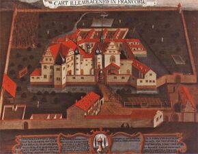 Die Kartause Ilmbach Mitte des 18. Jahrhunderts. (Stiftsmuseum Klosterneuburg)