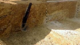 Abb. 10 – Doppelschachtanlage mit Haspelwelle bei Grafenöd. (Foto M. Straßburger)