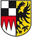 Der Fränkische Rechen im Wappen des Bezirks Mittelfranken. (© Bezirksverwaltung Mittelfranken)
