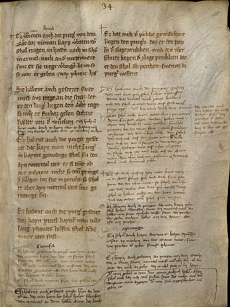 Datei:Satzungsbuch Nürnberg 1302-1305 Reinheitsgebot.jpg