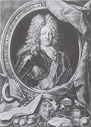 Markgraf Christian Ernst (reg. 1655-1712) Schabkunstblatt von Christoph Weigel d.Ä. (1661-1726), nach 1690. (Stadtarchiv Erlangen)