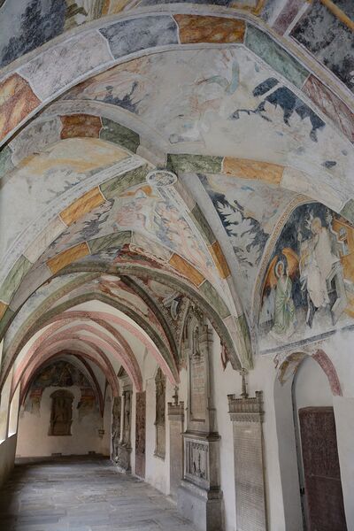 Datei:Kloster Neustift Brixen Kreuzgang Fresken Pacher.jpg