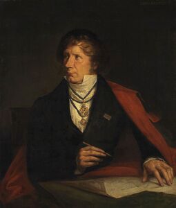 Leo von Klenze (1784-1864), Gemälde um 1861/64, Kopie nach Auguste Couder (1789-1873). (Bayerische Staatsgemäldesammlungen - Neue Pinakothek München, Inv.-Nr. HST 871, lizenziert durch CC-BY-SA 4.0)